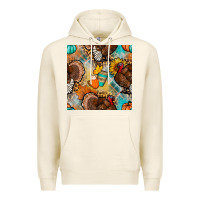 Tofu thanksgiving turkey seamless pattern Premium Hoodie - BundleAndBundleShop