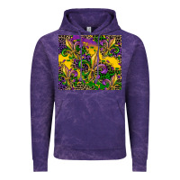 Cloud Purple mardi gras fleur de lis Vintage Hoodie - CowGirlArtShop
