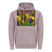 Vintage Zinc mardi gras fleur de lis Vintage Hoodie - CowGirlArtShop