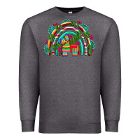 Charcoal Heather mexican pinata rainbow Premium Sweatshirt - Artiststas