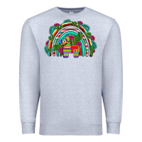 Heather Grey mexican pinata rainbow Premium Sweatshirt - Artiststas