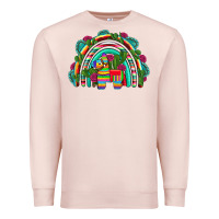 Pale Pink mexican pinata rainbow Premium Sweatshirt - Artiststas