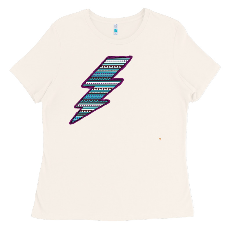 Purple Border Aztec Pattern Lightning Ladies Tee by Bettercallsaul | Teevron