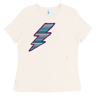 Bone Purple Border Aztec Pattern Lightning Ladies Tee - Bettercallsaul