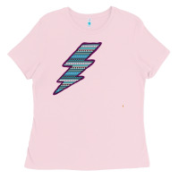 Bubblegum Pink Purple Border Aztec Pattern Lightning Ladies Tee - Bettercallsaul