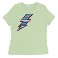 Matcha Purple Border Aztec Pattern Lightning Ladies Tee - Bettercallsaul