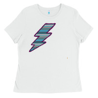 White Purple Border Aztec Pattern Lightning Ladies Tee - Bettercallsaul