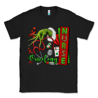 Black Christmas Character Nurse Classic Tee - NancyCooperArtShop