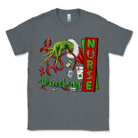 Charcoal Heather Christmas Character Nurse Classic Tee - NancyCooperArtShop