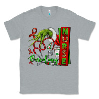 Heather Grey Christmas Character Nurse Classic Tee - NancyCooperArtShop