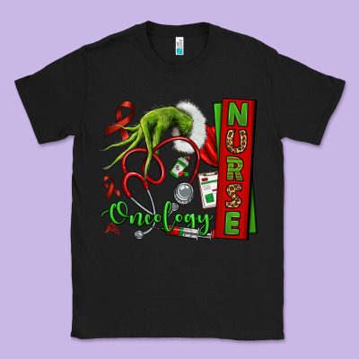 Christmas Character Nurse Classic Tee Designed By Nancycooperartshop