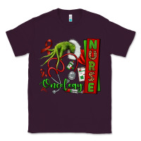 Plum Christmas Character Nurse Classic Tee - NancyCooperArtShop