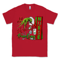 Red Christmas Character Nurse Classic Tee - NancyCooperArtShop
