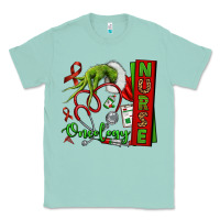 Seafoam Christmas Character Nurse Classic Tee - NancyCooperArtShop