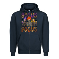 Navy hocus pocus Zipper Hoodie - CowhideDigitalArt