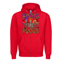 Red hocus pocus Zipper Hoodie - CowhideDigitalArt