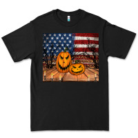 Black halloween american flag tumbler Premium Tee - Jasminsmagicworld