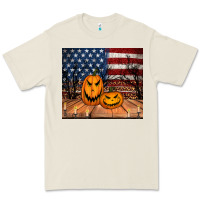 Bone halloween american flag tumbler Premium Tee - Jasminsmagicworld