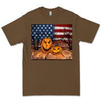 Cacao halloween american flag tumbler Premium Tee - Jasminsmagicworld