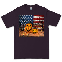 Plum halloween american flag tumbler Premium Tee - Jasminsmagicworld