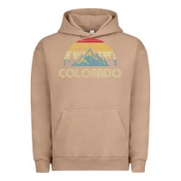 Pigment Burro Colorado Retro Vintage Mountains Nature Hiking Urban Hoodie - minhPixels
