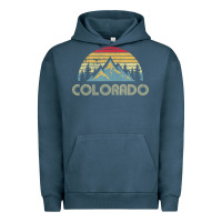 Colorado Retro Vintage Mountains Nature Hiking Urban Hoodie | Teevron