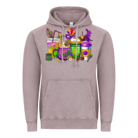 Vintage Zinc mardi gras coffee cups cowgirl Vintage Hoodie - CowGirlArtShop