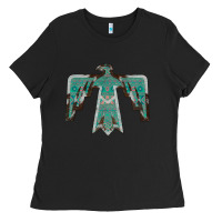 Black Cowhide Aztec Thunderbird Ladies Tee - Bettercallsaul