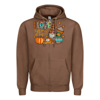 Chestnut i love fall most of fall Zipper Hoodie - CowhideDigitalArt