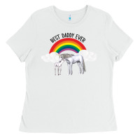 White Best Daddy Ever Ladies Tee - Bettercallsaul