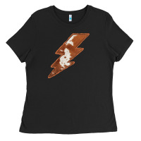 Black Cowhide Patterned Lightning Ladies Tee - Bettercallsaul