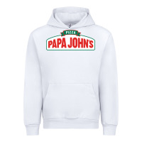 White product pizza papa jhons Urban Hoodie - minhPixels