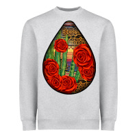 Heather Grey mexican teardrop Heavyweight Sweatshirt - BundleAndBundleShop