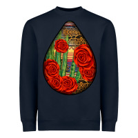 Navy mexican teardrop Heavyweight Sweatshirt - BundleAndBundleShop