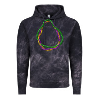 Cloud Black mardi gras beads Vintage Hoodie - CowGirlArtShop
