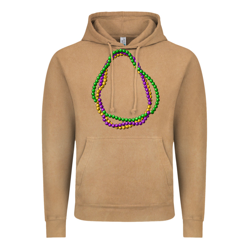 Mardi Gras Beads Vintage Hoodie by CowGirlArtShop | Teevron