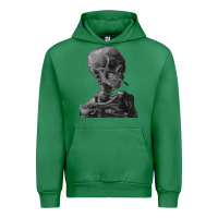 Emerald Vincent Van Gogh Skull of a SkeletonVintage Halloween Skull Urban Hoodie - minhPixels