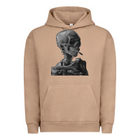 Pigment Burro Vincent Van Gogh Skull of a SkeletonVintage Halloween Skull Urban Hoodie - minhPixels