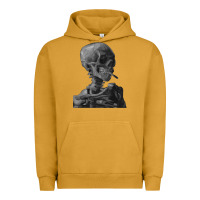Pigment Peanut Butter Vincent Van Gogh Skull of a SkeletonVintage Halloween Skull Urban Hoodie - minhPixels