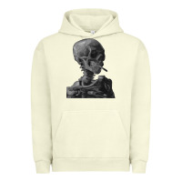 Pigment Pistachio Vincent Van Gogh Skull of a SkeletonVintage Halloween Skull Urban Hoodie - minhPixels