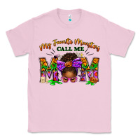 Bubblegum Pink My Favorite Monsters Call Me Mom Classic Tee - texasbilliewilder