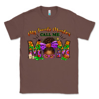 Chestnut My Favorite Monsters Call Me Mom Classic Tee - texasbilliewilder
