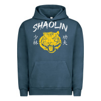 Pigment Midnight Navy Tiger Shaolin Kung Fu Chinese Symbol Wushu Martial Arts Gift Urban Hoodie - minhPixels