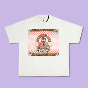 Oversimulated Mama University Urban Heavy Tee Designed By Tumblerdesignbyshophia