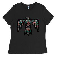 Black Black Aztec Thunderbird Ladies Tee - Bettercallsaul