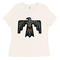 Bone Black Aztec Thunderbird Ladies Tee - Bettercallsaul