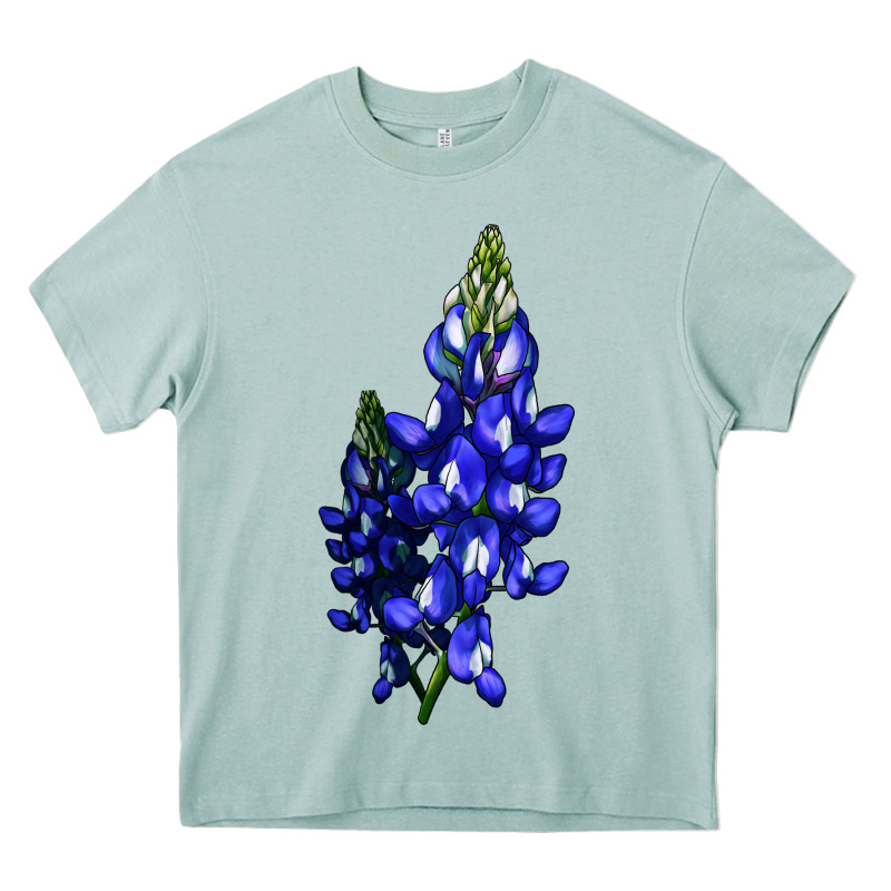 Bluebonnet Flower Heavy Core Tee by LillyAllenDesigns | Teevron