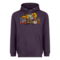 Plum mom boots hat and sunflower Heavyweight Hoodie - Artiststas