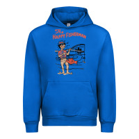 Cobalt Vintage The Happy Fisherman 2022 Fishing Mens Kids Urban Hoodie - minhPixels