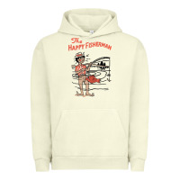 Pigment Pistachio Vintage The Happy Fisherman 2022 Fishing Mens Kids Urban Hoodie - minhPixels